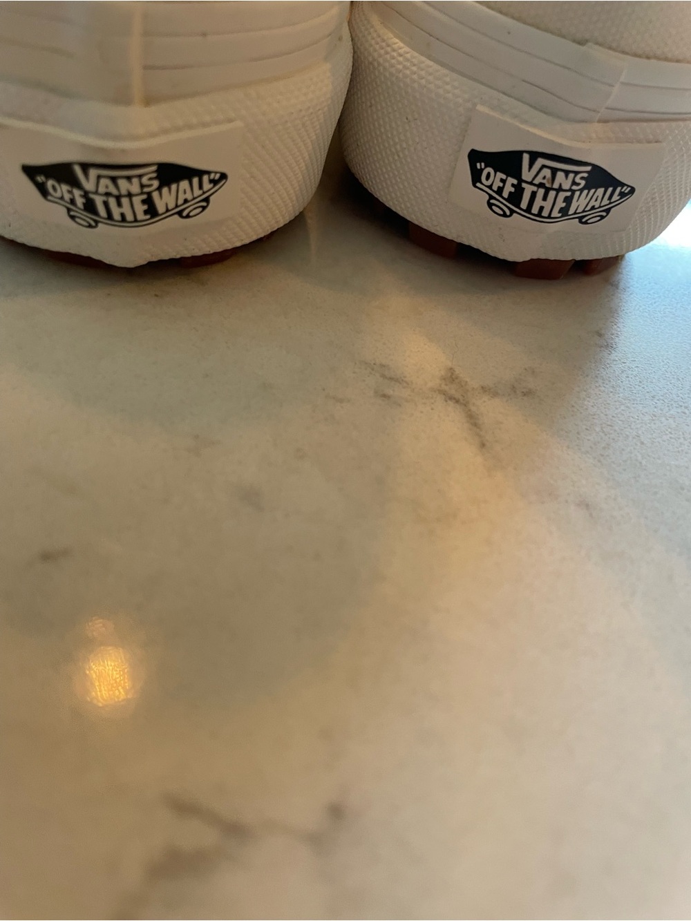 Brand New Vans Cream Canvas Mary Jane Platform Sneakers - Picture 4 of 5
